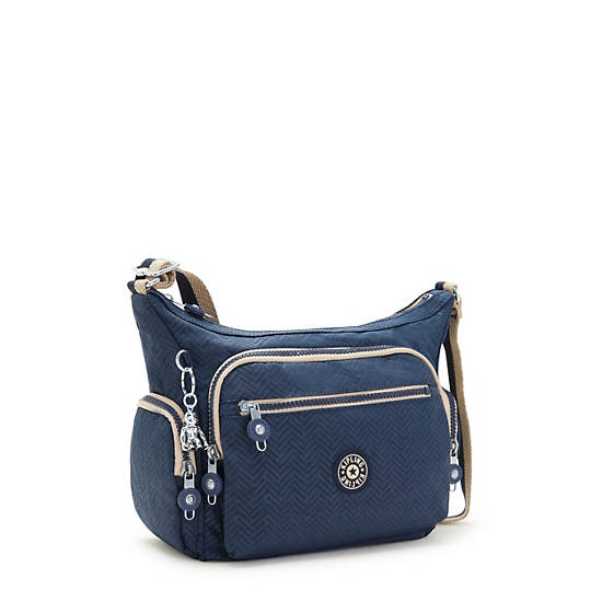 Kipling Gabbie Small Printed Crossbody Taske Blå | DK 1148ZU